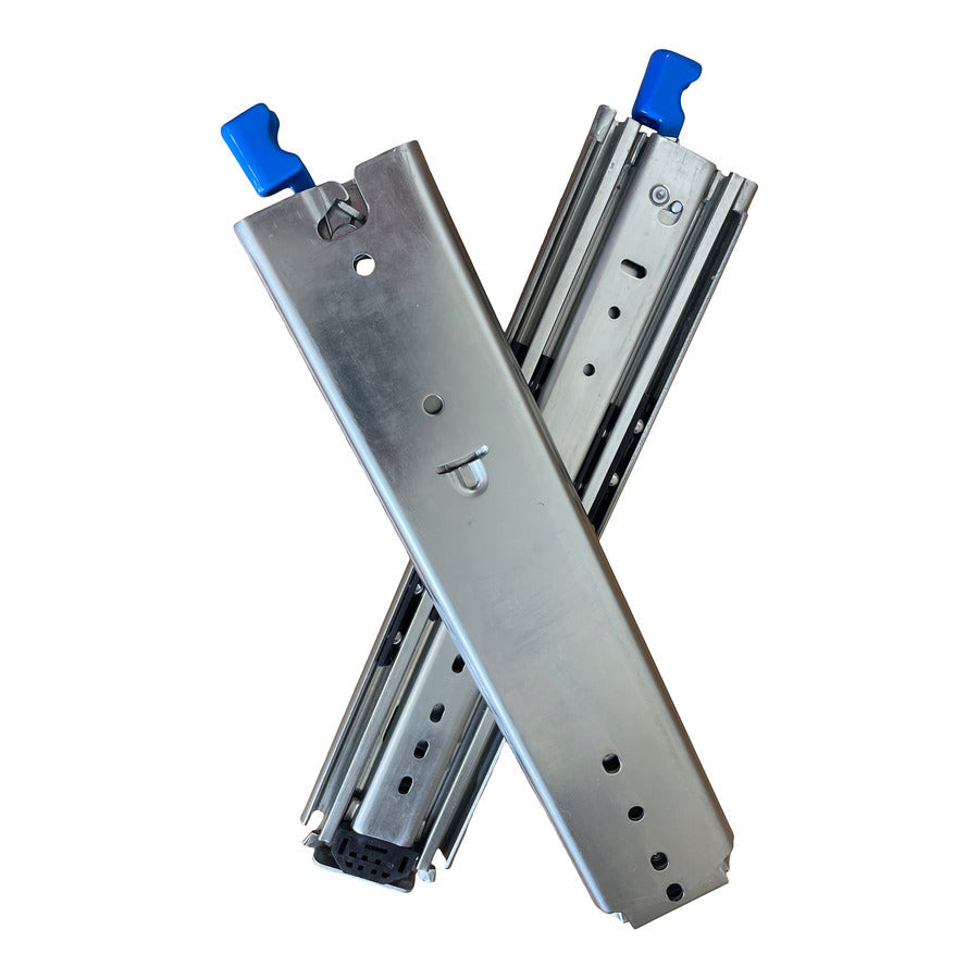 Sliding Locking Rails Heavy Duty Locking Drawer Slides | Lock-in & Lock-out | Firgelli Linear ...