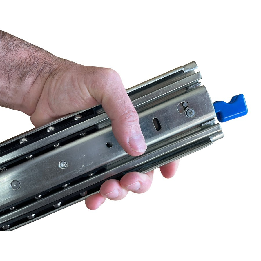 Drawstring Lock Slide Heavy Duty Locking Drawer Slides | Lock-in & Lock-out | Firgelli Linear ...
